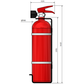 FireSense 2.4lt Alloy Hand Held Extinguisher